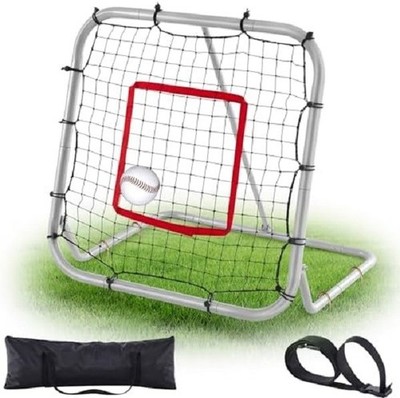 3' x 3'/1.67' x 1.67' Pro Portable Baseball and Softball Rebounder Adjustable He