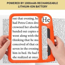 Rechargeable 5X10X Magnifying Glass with Light 48 LED Page Magnifier for Reading