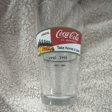 Coca-Cola Take Home a Case Drinking Glass 1950-1959 Clear Reproduction Soda