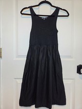 Gap Tank Dress Black Cotton Y2k XS Punk Preppy Skater Grunge Classic