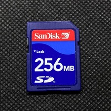 SanDisk 256MB Memory SD Card Secure Digital 256 MB