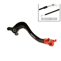 RFX FXRB5070099OR Pro FT Hinterradbremshebel (Schwarz/Orange) FüR KTM SX85