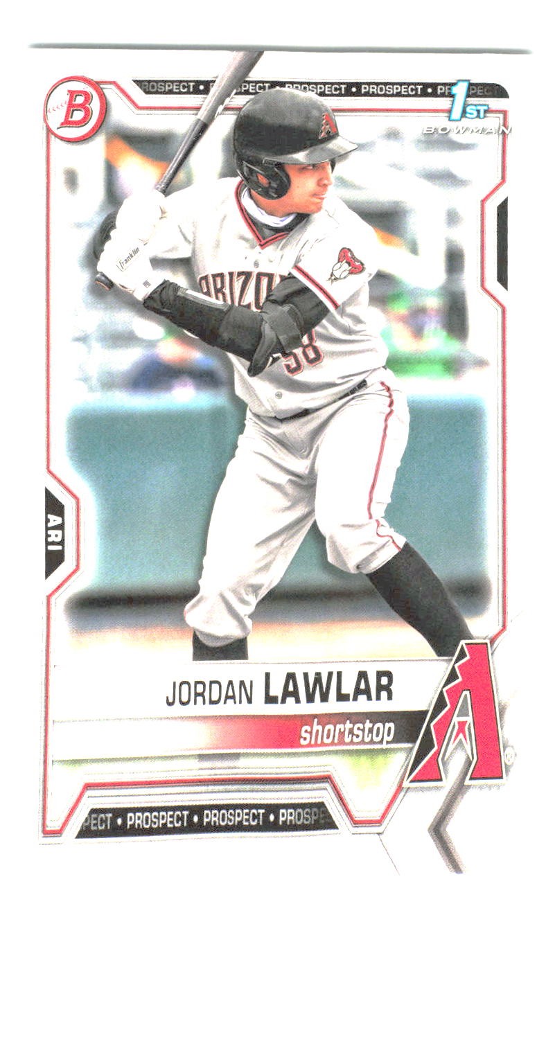 Jordan Lawlar 2021 Bowman Draft 1st Edition #BD-194 Arizona Diamondbacks