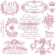 ReDesign Prima I SEE PARIS Clearly Aligned Decor Stamps French Labels New RARE