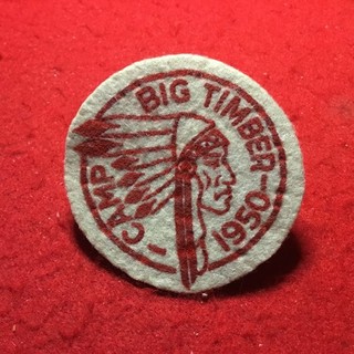 Camp Big Timber 1950 felt patch exc to mint condition