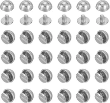 5/16" Dome Spikes Studs, 100 Sets Mushroom Type Nailhead Round Head Studs Scr...