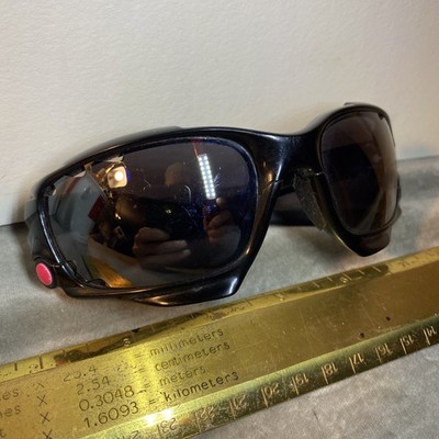 Vintage Oakley Jawbone Black Pink Sunglasses + Lenses Racing Jqcket GOOD/FAIR!