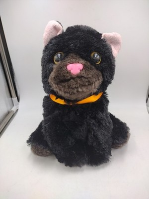 Kids of America Corp Scary Black Cat W Teeth Animatronic W Sound Halloween RARE