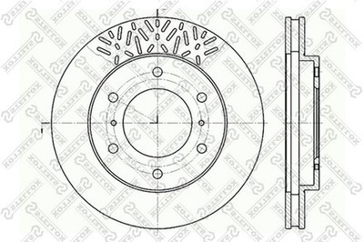 2x STELLOX Bremsscheibe Vorderachse belüftet Ø290mm für Mitsubishi Pajero IV