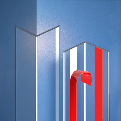 Clear Self-Adhesive Wall Corner Protectors-2 PCS of Corner Guards & Edge Protect