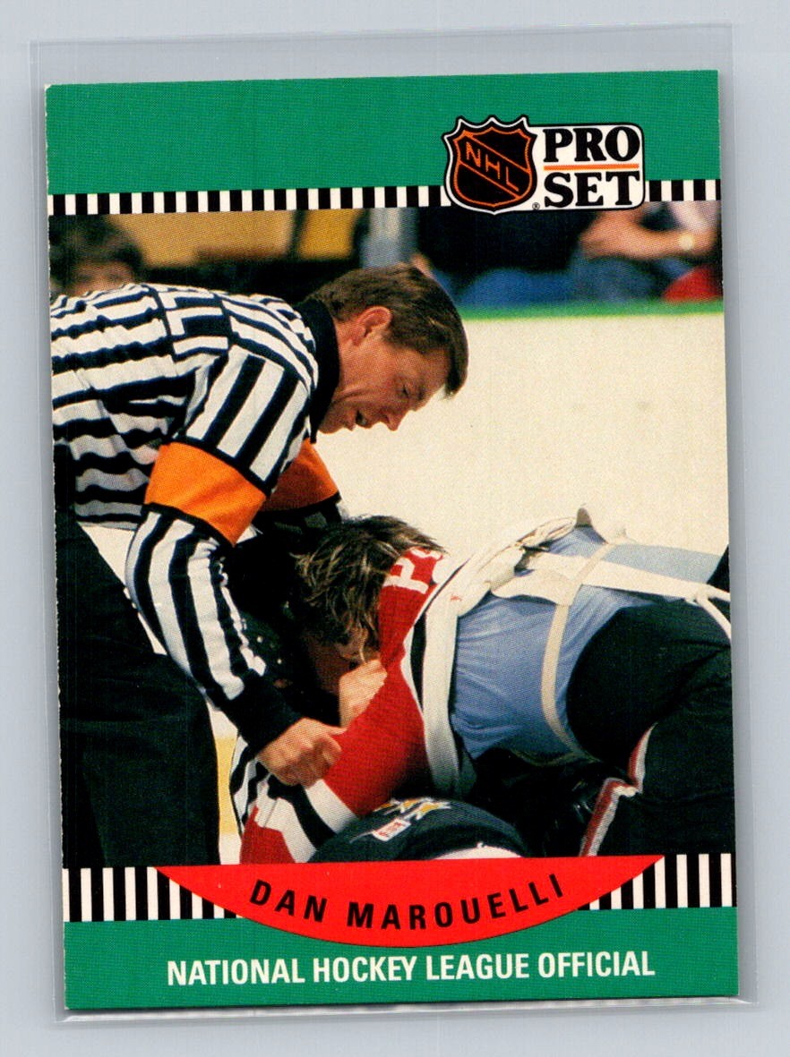 1990-91 Pro Set #692 Dan Marouelli Referee
