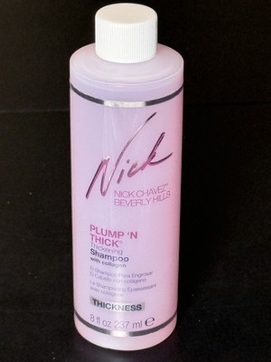 Nick Chavez Plump N Thick Thickening Shampoo w/ Collagen ~ 8 fl oz ~ NEW SEALED