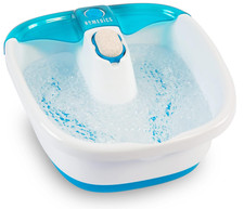 Relaxing Bubble Foot Spa with Toe Touch Control  Exfoliating Pumice Stone