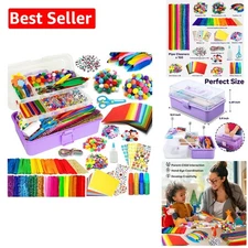 Extra Large Kids Craft Kit - 1176 Multi-Color Supplies for Endless Creativity