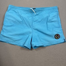Men's Maui and Sons Blue Drawstring Swim Shorts Trunks Size M