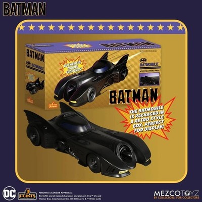 Mezco DC Comics Batman BATMOBILE 1989er 5 Points Actionfiguren MISB NEU OVP