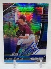 2020 Panini Prizm Draft Picks Baseball SIGNED RC Carter Baumler PDP133 Blue