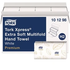 Tork 101298 2-Ply Xpress Extra Soft Multifold Towel - White (16/Carton) New