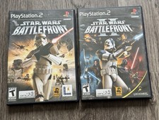 Star Wars Battlefront I & II Sony PS2 PlayStation 2 Black Label Reg. CIB Tested!