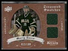 2008-09 UD Artifacts Marty Turco Treasured Swatches Dual /199 #TSD-MT Stars
