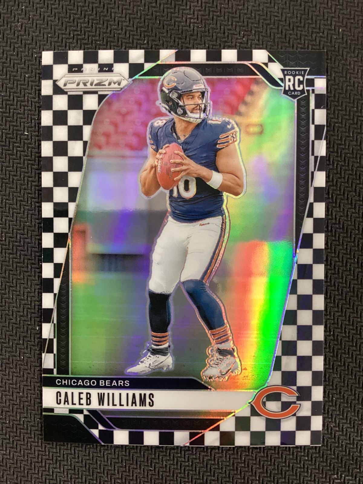 2024 Panini Prizm #301 Caleb Williams Rookie Black White Checker Prizm NR-MINT