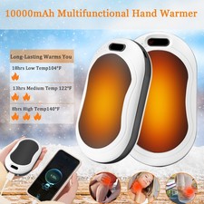 Magnetic Digital Display Rechargeable Hand Warmers with Flashlight  Power Bank
