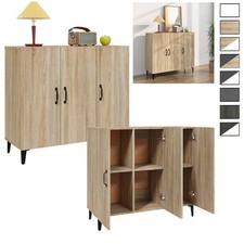 Sideboard Beistellschrank Kommode Anrichte Schrank 2 Türen Highboard 90x34x80 cm