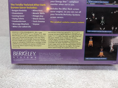NEU Totally Twisted After Dark Windows Mac Big Box 1995 Berkeley Bildschirmschoner - Bild 3 von 7