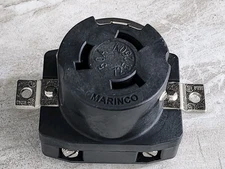 Marinco 50 Amp Receptacle 6369CR OEM 125V/250V - NEW 