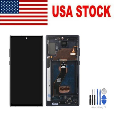 LCD Display Digitizer For Samsung Galaxy Note 10+ PLUS Touch Screen w/Frame