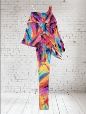 Costume Gallery Acro Jazz Dance Competition Outfit Unitard Adult Small 2 Piece
