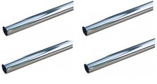 4 Radsnaps Radiator Pipe Covers 15mm x 202mm Oracstar Universal Plastic Chrome