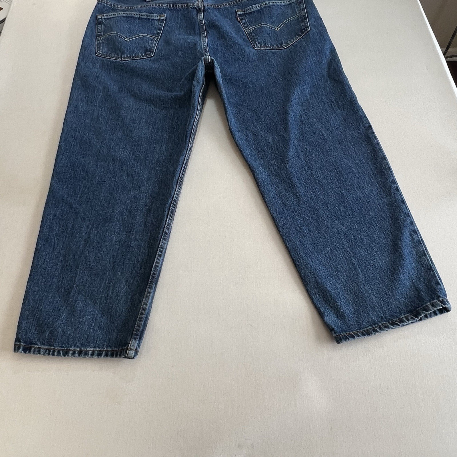 Levis 550 Jeans Mens 48x29 Blue Denim Tapered Leg Cotton Relaxed Fit thumbnail 9