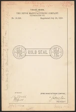 The Devoe Manufacturing Company for Gold Seal brand Illuminating Oil