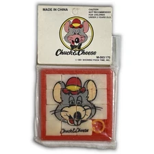 RARE: Vintage 1991 Chuck E Cheese's Collectible Derby Grid Puzzle Prize - HTF 🌟