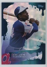 2020 X Steve Aoki Wave 2 Blue Frosting Holo Foilboard 54/77 Hank Aaron HOF i1f