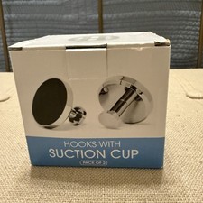 HOME SO Suction Cup Hooks for Shower Bathroom Kitchen Glass Door Mirror Tile ...