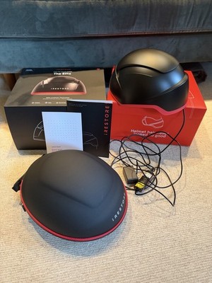 iRestore The Elite Laser Hair Growth Helmet System w/ Case Black/Red