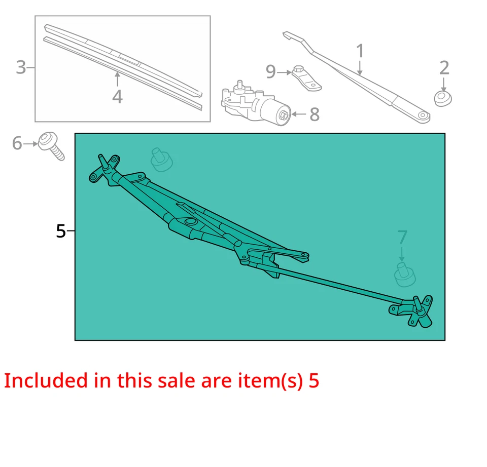 Honda Civic 2015 limpiaparabrisas transmisión OEM 75 k millas - LKQ405719627 Foto 4 de 4