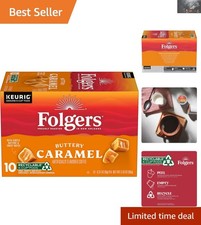 Flavored K-Cup Pods: Buttery Caramel Coffee - Perfectly Brewed - 10 Count