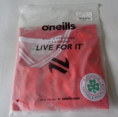 Maillot Domicile CLIFTONVILLE FC O'Neills 2024-2025 - Neuf Avec étiquettes, Taille Adulte, Rouge