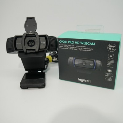 Logitech - C920s Pro HD 1080p Webcam With Privacy Shutter - Black USB Autofocus