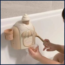 Ice Cream Foam Machine Car Bath Toys Toddler Ice Cream Maker Suction Fine