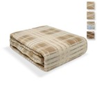 Couverture D'Hiver En Mélange De Laine Jacquard Simple Scotland Lit 1 Place 5912