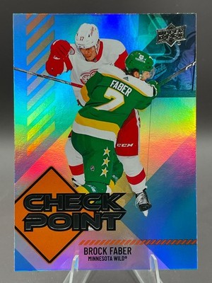 BROCK FABER #CP-5 Check Point Insert 2024-25 Upper Deck Series 1 WILD