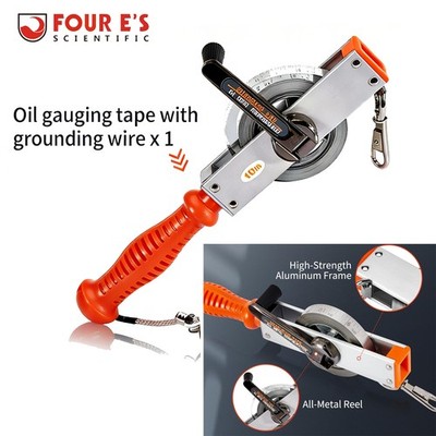 Oil Gauging Tape with 12.35oz Plumb Bob, Explosion-Proof Oil Tank Gauging Tape