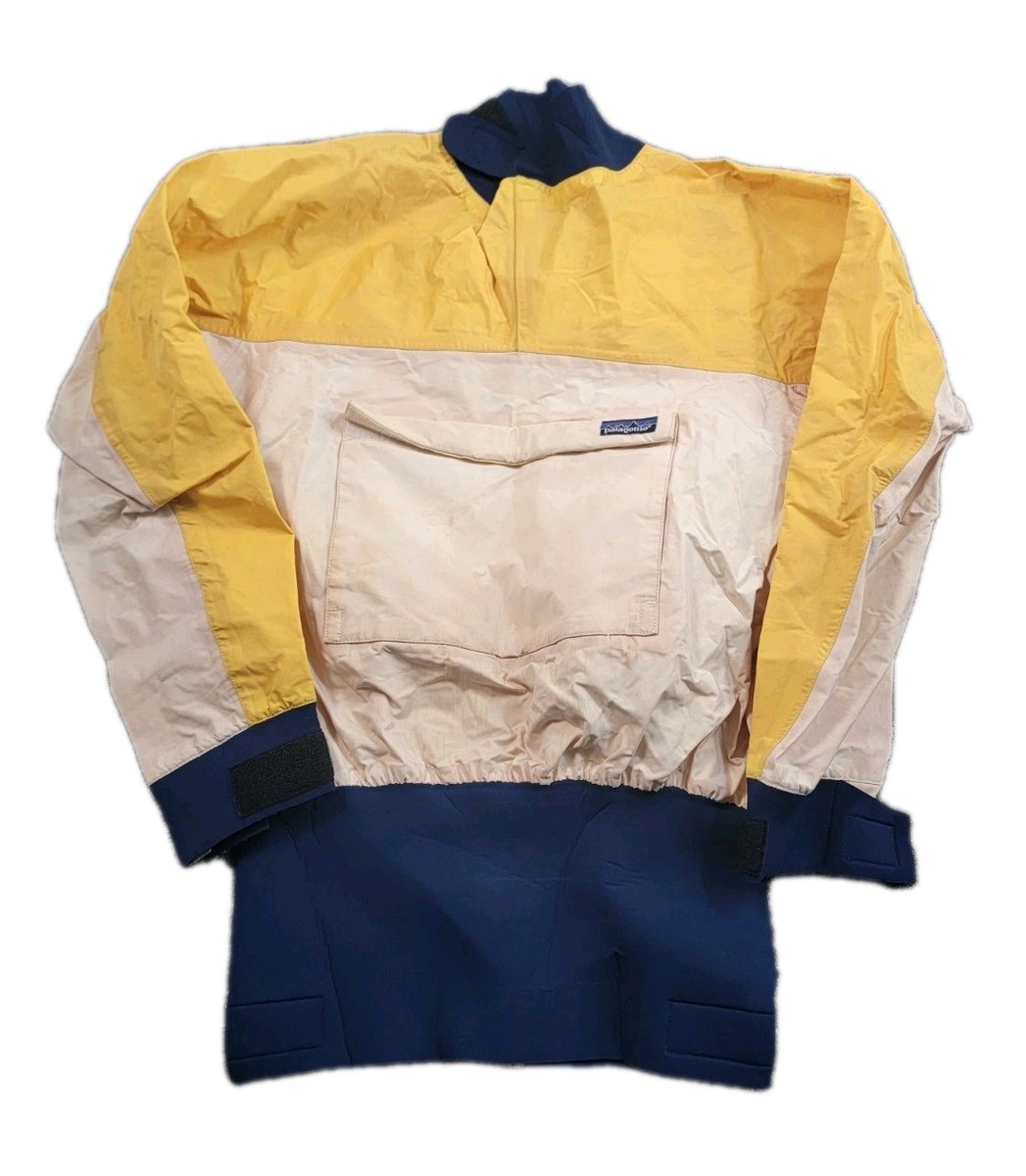 Vtg 80s Patagonia Foul Weather Ocean Sailing Fishing Jacket Men