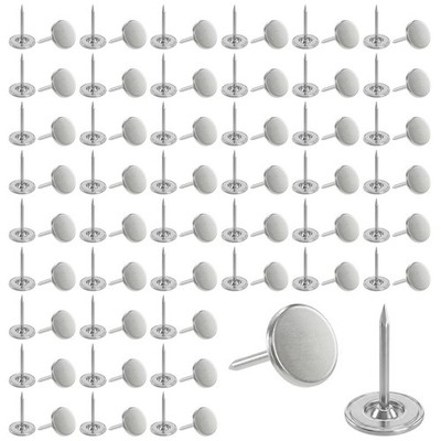 100 Pcs Flat Head Thumb Tacks Upholstery Push Pins Tacks Nails for Office Crafts