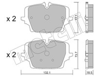 Bremsbelagsatz BremsklöTze FüR Mini Mini Cooper J01 J05 F65 F66 U25 BMW X1