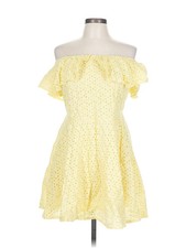 Boohoo Women Yellow Cocktail Dress 12